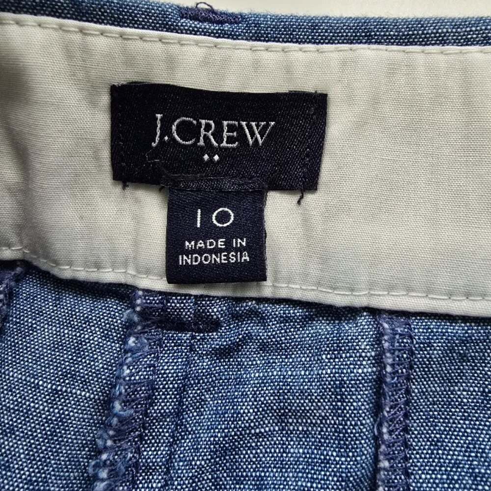 J.Crew Classic Chambray Shorts – Size 10 - Picture 5 of 8